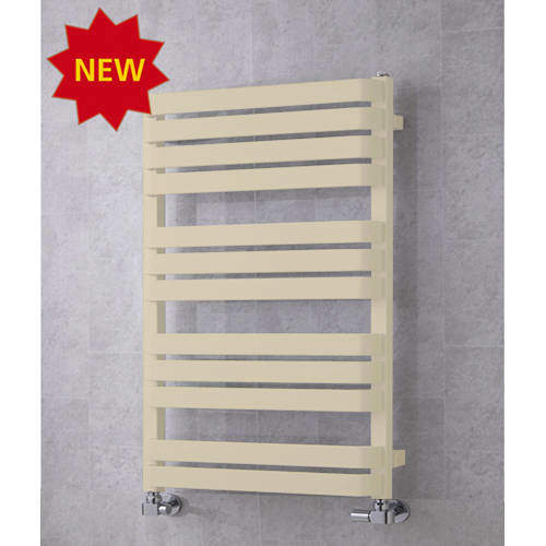 Colour Heated Towel Rail & Wall Brackets 915x500 (Light Ivory).