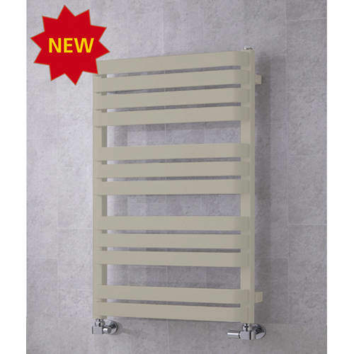 Colour Heated Towel Rail & Wall Brackets 915x500 (Pebble Grey).