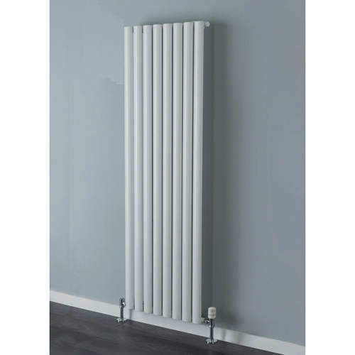 Colour Tallis Single Vertical Radiator 1820x300mm (White).