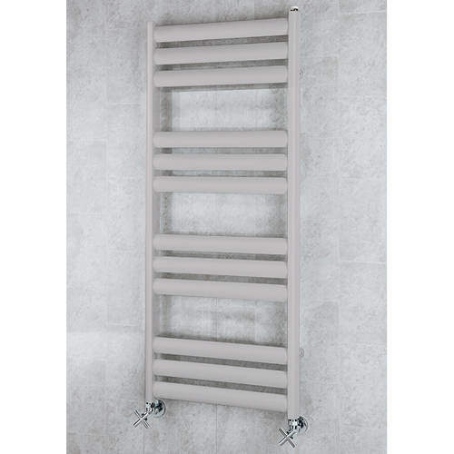 Colour Heated Ladder Rail & Wall Brackets 1060x500 (White Alumin).