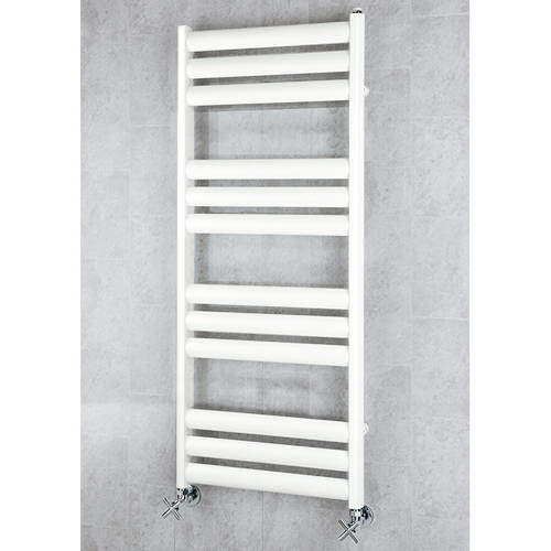 Colour Heated Ladder Rail & Wall Brackets 1060x500 (Pure White).