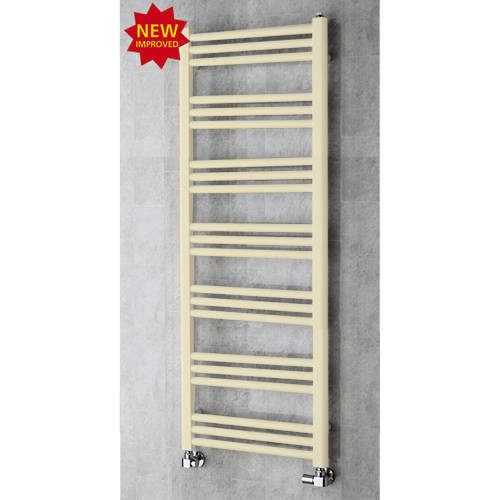 Colour Heated Ladder Rail & Wall Brackets 1374x500 (Light Ivory).