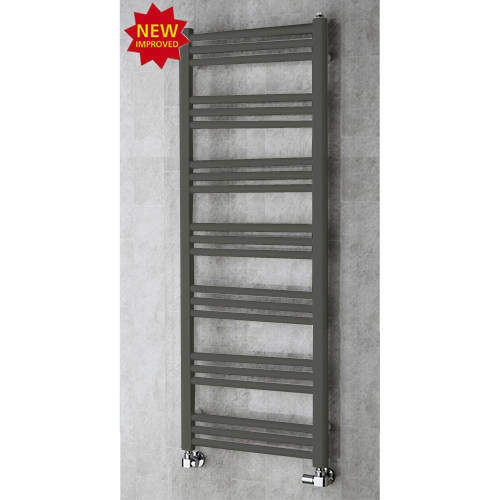 Colour Heated Ladder Rail & Wall Brackets 1374x500 (Grey Olive).
