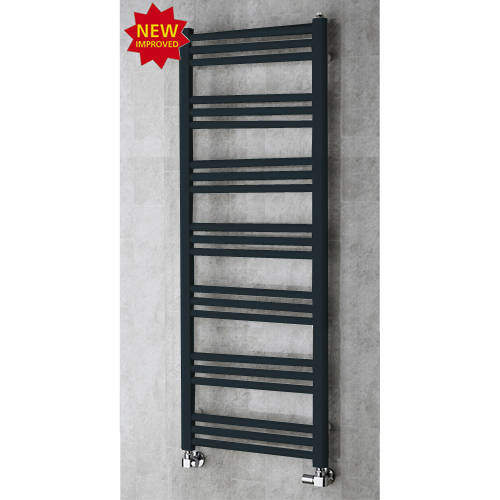 Colour Heated Ladder Rail & Wall Brackets 1374x500 (Anthracite Grey).