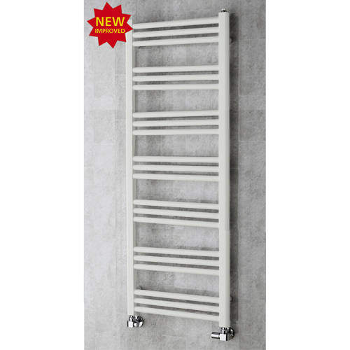 Colour Heated Ladder Rail & Wall Brackets 1374x500 (Light Grey).