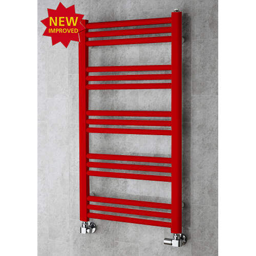 Colour Heated Ladder Rail & Wall Brackets 964x500 (Flame Red).