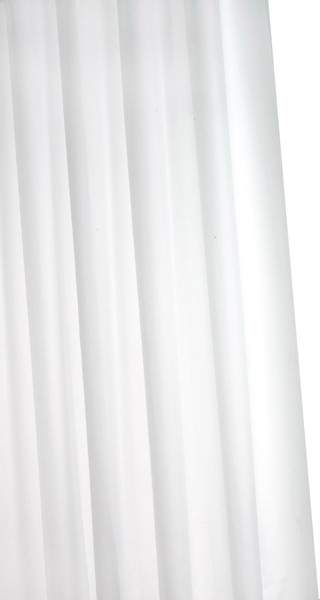 Croydex Textile Hygiene Shower Curtain & Rings (White, 1800mm).