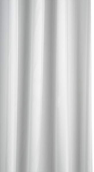 Croydex Textile Pro Shower Curtain & Rings (White, 1800mm).