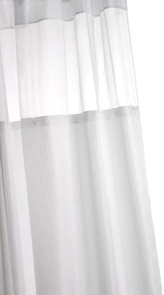 Croydex Textile Pro Shower Curtain & Rings (Regency Stripe, 1200 High).