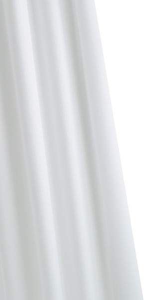 Croydex PVC Shower Curtain & Rings (White, 1800mm).