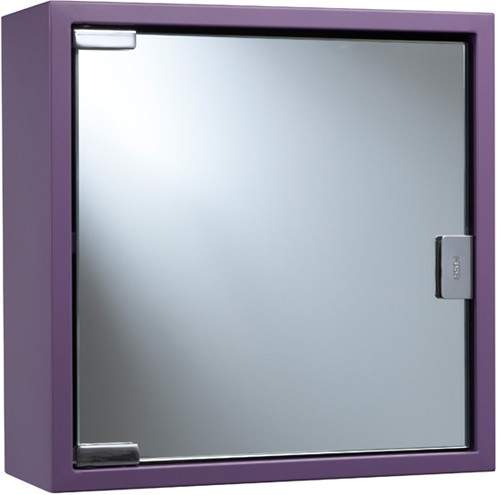 Croydex Cabinets Purple Mirror Bathroom Cabinet. 300x300x120mm.