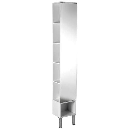 Croydex Cabinets Irwell Tall Boy Mirror Bathroom Cabinet.  300x1800x220mm.