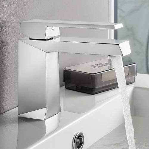 Crosswater Gallery Arche Basin Mixer Tap With Lever Handle (Chrome).
