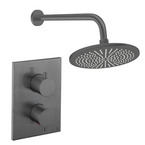 Crosswater MPRO Crossbox Shower Set 1 300mm (Slate).