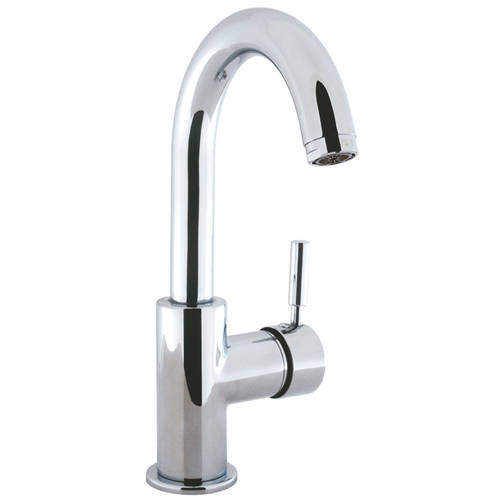 Crosswater Design Monoblock Basin Tap With Side Handle (Chrome).