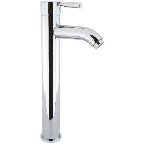 Crosswater Design Tall Monoblock Basin Tap (Chrome).