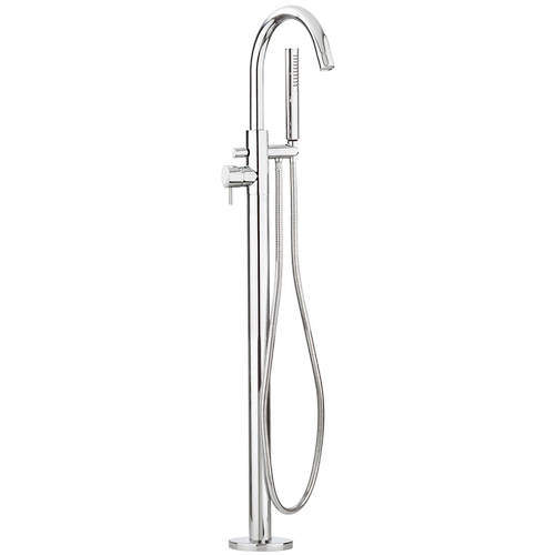 Crosswater Design Floor Standing Bath Shower Mixer Tap (Chrome).