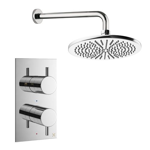 Crosswater MPRO Design Shower Set 1,  300mm Head & Wall Arm (Chrome).