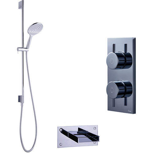 Crosswater Kai Lever Showers Digital Shower With Bath Spout & Kit (LP)