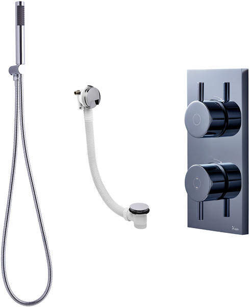 Crosswater Kai Lever Showers Digital Shower With Bath Filler & Kit (HP)