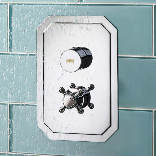 Crosswater Dial Belgravia Push Button Thermostatic Shower Valve (1 Outlet).