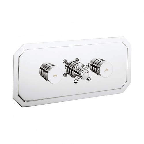 Crosswater Dial Belgravia Push Button Thermostatic Shower Valve (2 Outlets).