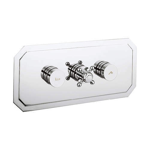 Crosswater Dial Belgravia Thermostatic Shower & Bath Valve (2 Outlets).