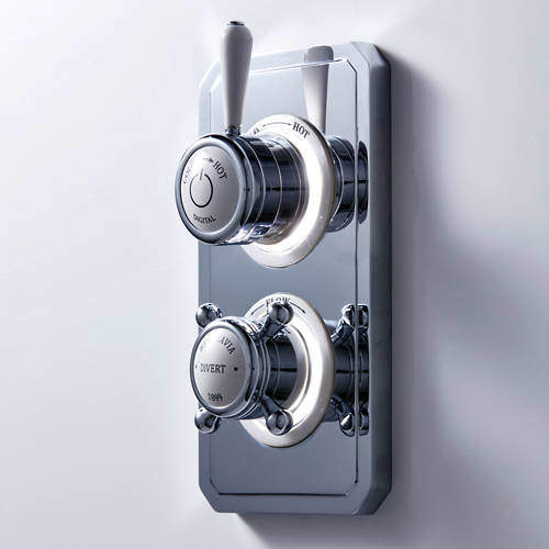 Crosswater Belgravia Digital Dual Outlet Digital Shower Valve (L-Head, HP).