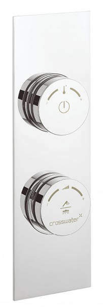 Crosswater Duo Digital Showers Digital Shower With 2 Outlets & Trim Plate.