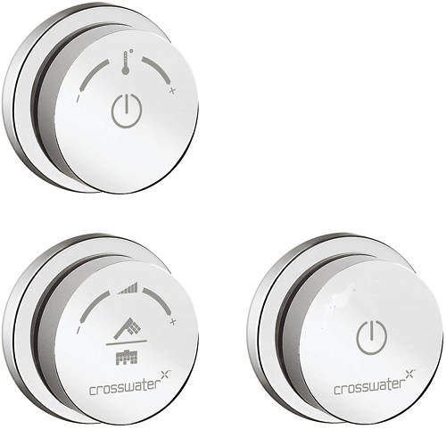 Crosswater Duo Digital Showers Digital Shower Processor With Remote.