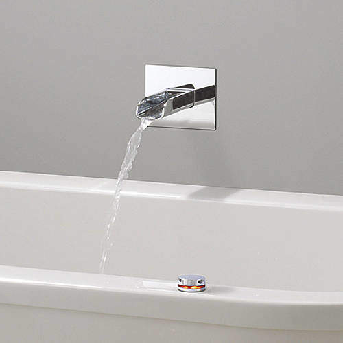 Crosswater Solo Digital Showers Digital Filler With Waterfall Bath Spout.