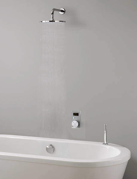Crosswater Elite Digital Showers Evoke Shower & Bath Filler Pack (White).