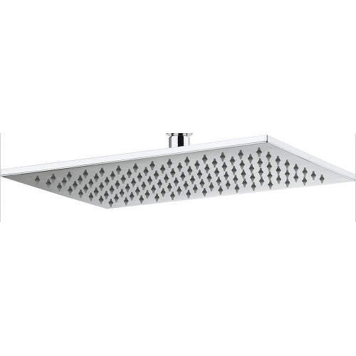 Crosswater Zion Rectangular Shower Head 340x220mm (Chrome).