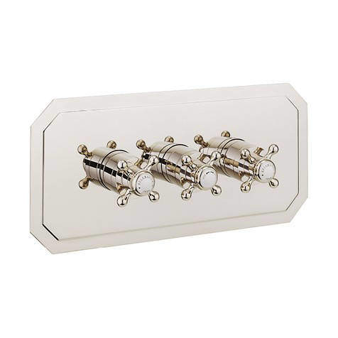 Crosswater Belgravia Crosshead 2 Outlet Shower Valve (Horizontal, Nickel).