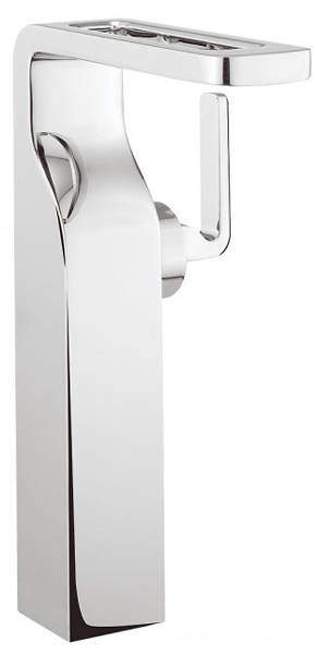 Crosswater KH Zero 1 Tall Basin Mixer Tap With Lever Handle (Chrome).