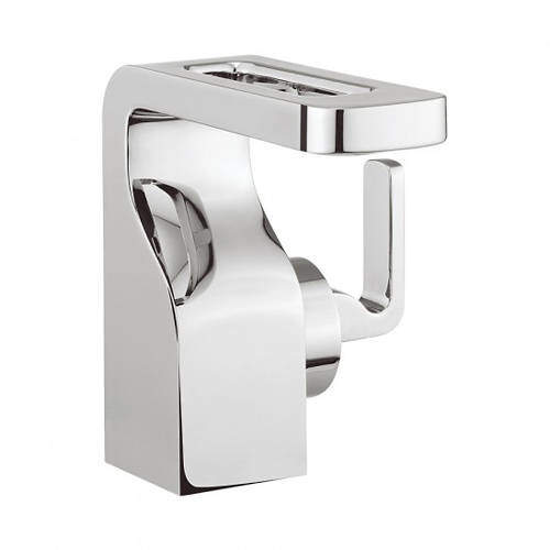 Crosswater KH Zero 1 Mini Basin Mixer Tap With Lever Handle (Chrome).