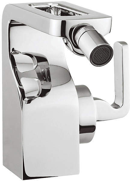 Crosswater KH Zero 1 Bidet Mixer Tap With Lever Handle & Waste (Chrome).