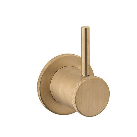 Crosswater Industrial 2 Way Shower Diverter (Unlacquered Br Brass).