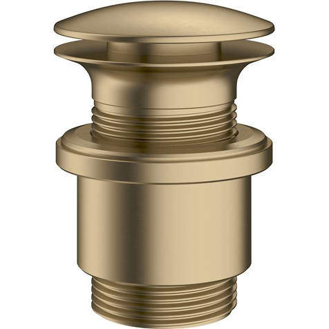 Crosswater MPRO Unslotted Click Clack Basin Waste (Brushed Brass).