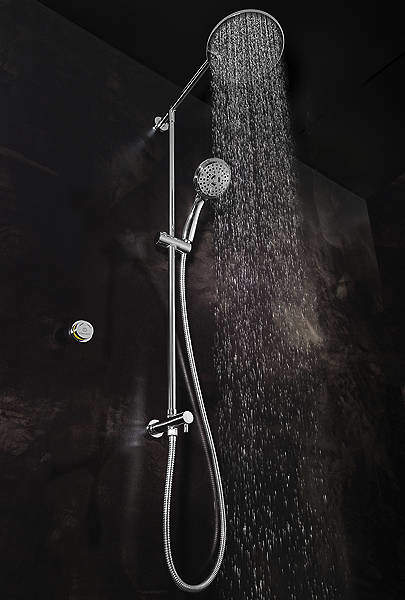 Crosswater Solo Digital Showers Digital Shower, Rigid Riser & Round Head.