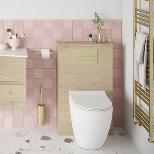 Crosswater Toilet Furniture WC Unit (545mm, Castilla Oak).