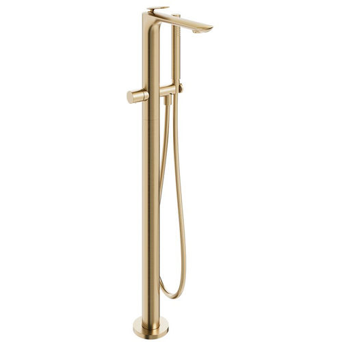 Crosswater Huck Floorstanding Bath Shower Mixer Tap (Br Brass).