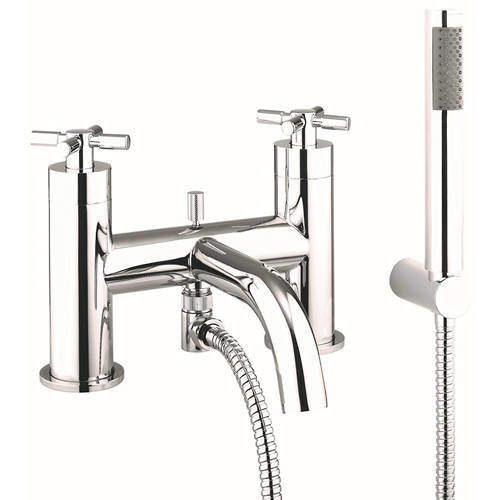 Croswater Totti II Bath Shower Mixer Tap With Kit (Chrome).