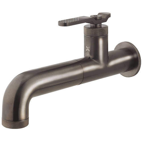 Crosswater UNION Single Hole Wall Mounted Basin Mixer Tap (Brushed Black).