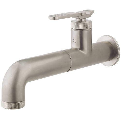 Crosswater UNION Single Hole Wall Mounted Basin Mixer Tap (Brushed Nickel).