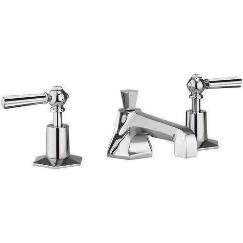 Crosswater Waldorf 3 Hole Basin Tap With Chrome Lever Handles.