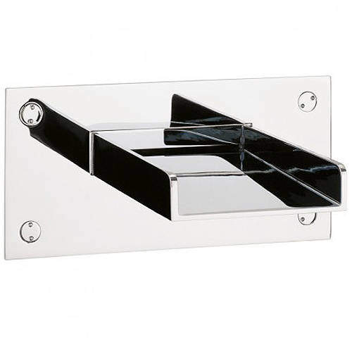 Crosswater Bath Spouts Water Square Waterfall Bath Filler Spout (Chrome).