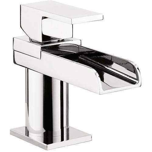 Crosswater Water Square Mini Basin Mixer Tap (Chrome).