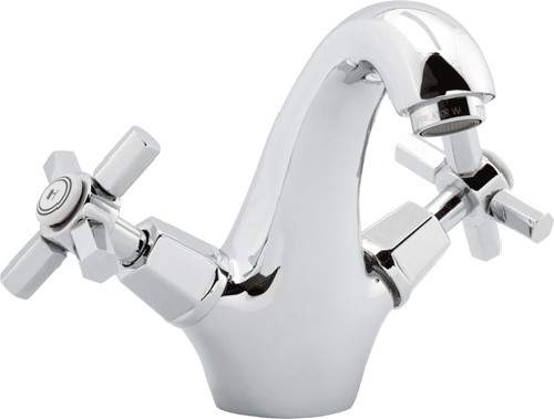 Deva Artesian Mono Basin Mixer Tap With Pop Up Waste (Chrome).