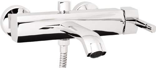 Deva Azeta Wall Mounted Bath Shower Mixer Tap With Shower Kit.